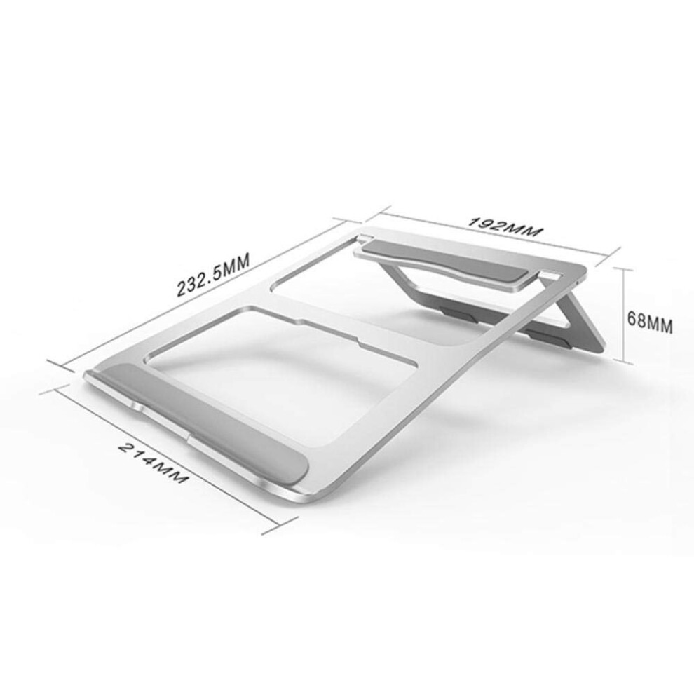 Laptop Stand Holder For Notebook, Folding Portable Laptop Stand With Cooling Bracket, Lapdesk For Computer Silver/Gold 9067246913885