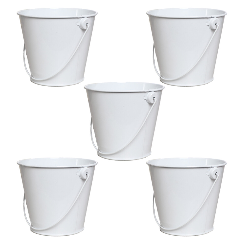 Party Decorations, Sturdy Steel Construction Galvanized Buckets, Durable Wire Handle For Organizing And Storing 9363190038347
