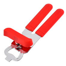 Konservöppnare för hemmet, manuell öppnare med slät kant och rostfri konstruktion, ergonomiskt handtag och säker kantskärning,