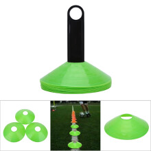 Fußballfeld-Kegel 10 Stück Mini-Geschwindigkeitsmarkierer für Training & Übungen Grün