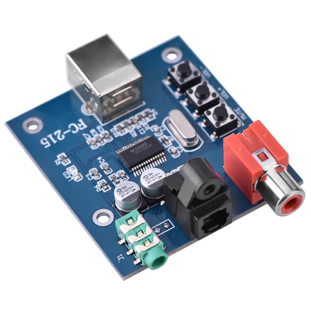 Pcm2704 Usb Dac To S/Pdif Hifi Sound Card Decoder Board With 3.5Mm Audio Port 7891362976507