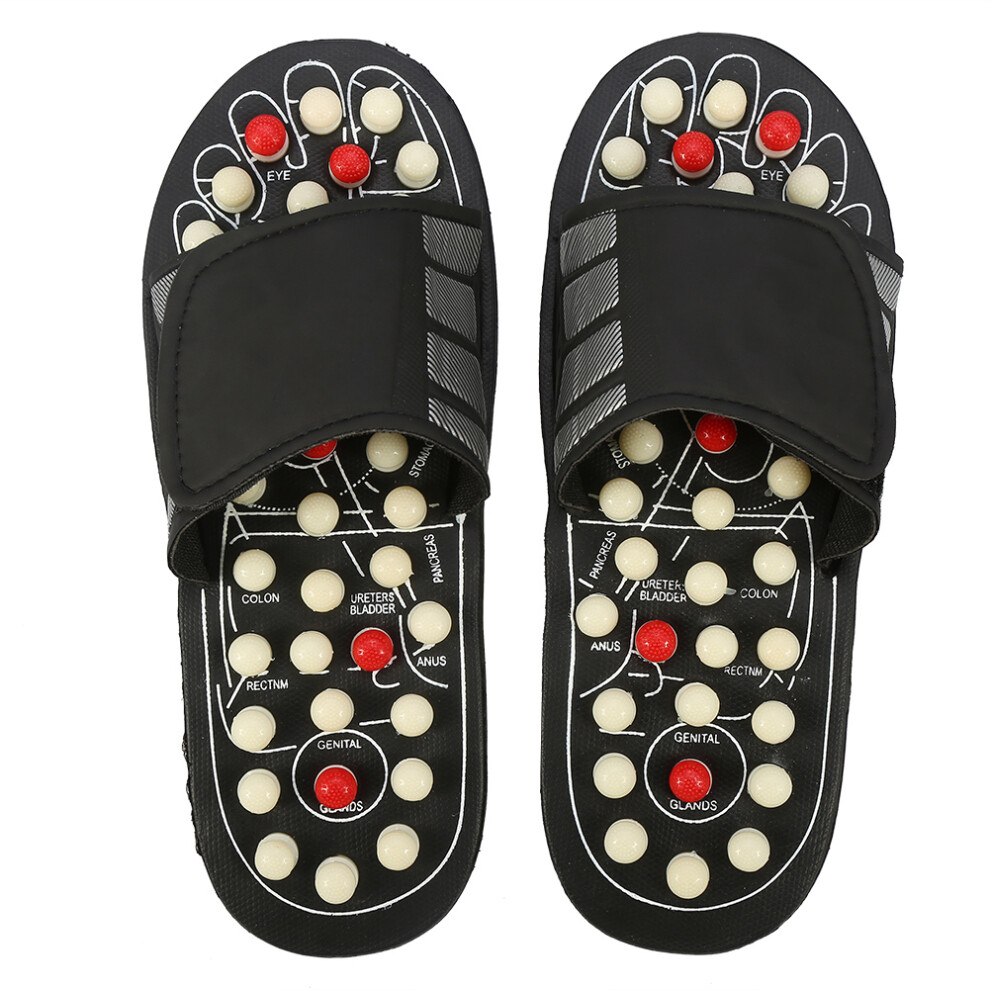 Size 38-39 Foot Massager Slippers with Silicone Columns & Adjustable Fit