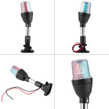 Verstellbare Marineboot-Yacht-LED-Signalleuchte 2,5 W, Rot/Weiß/Grün