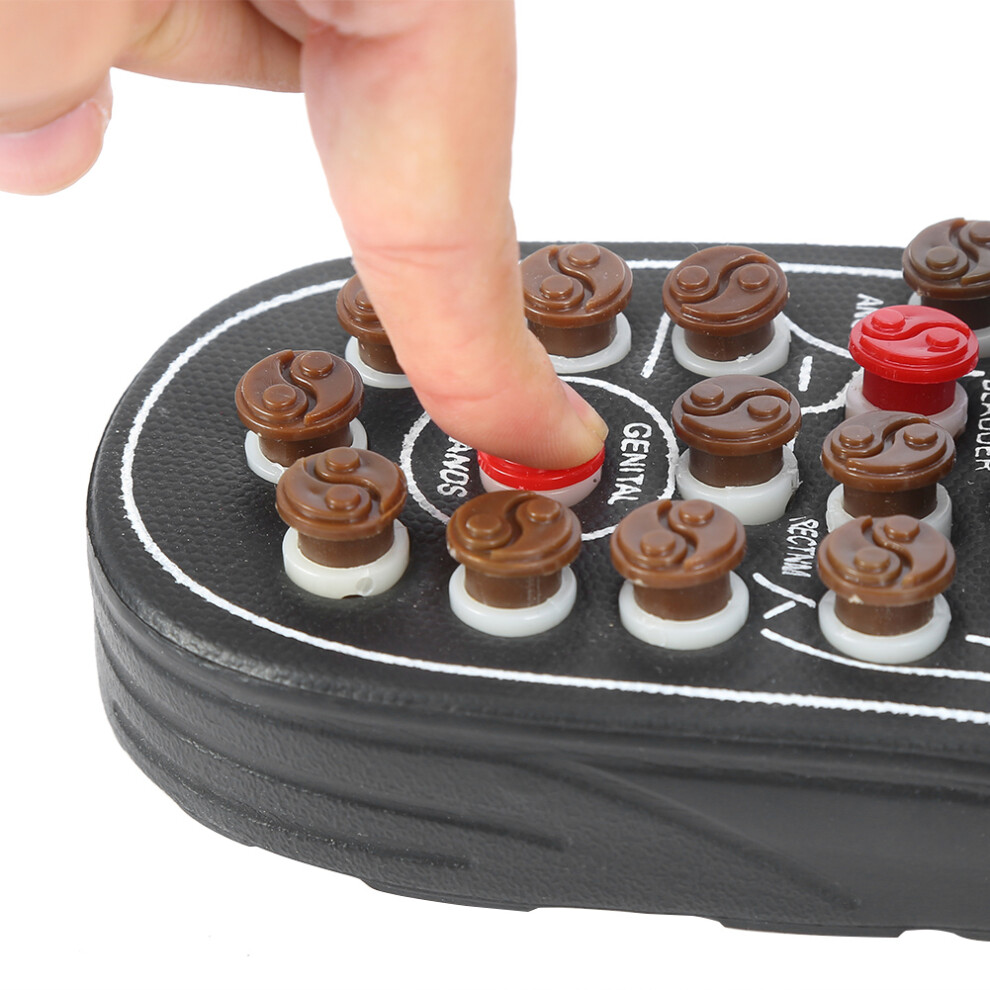 Portable Men Women Massage Slippers Black 38-39 Rotating Eight Diagrams