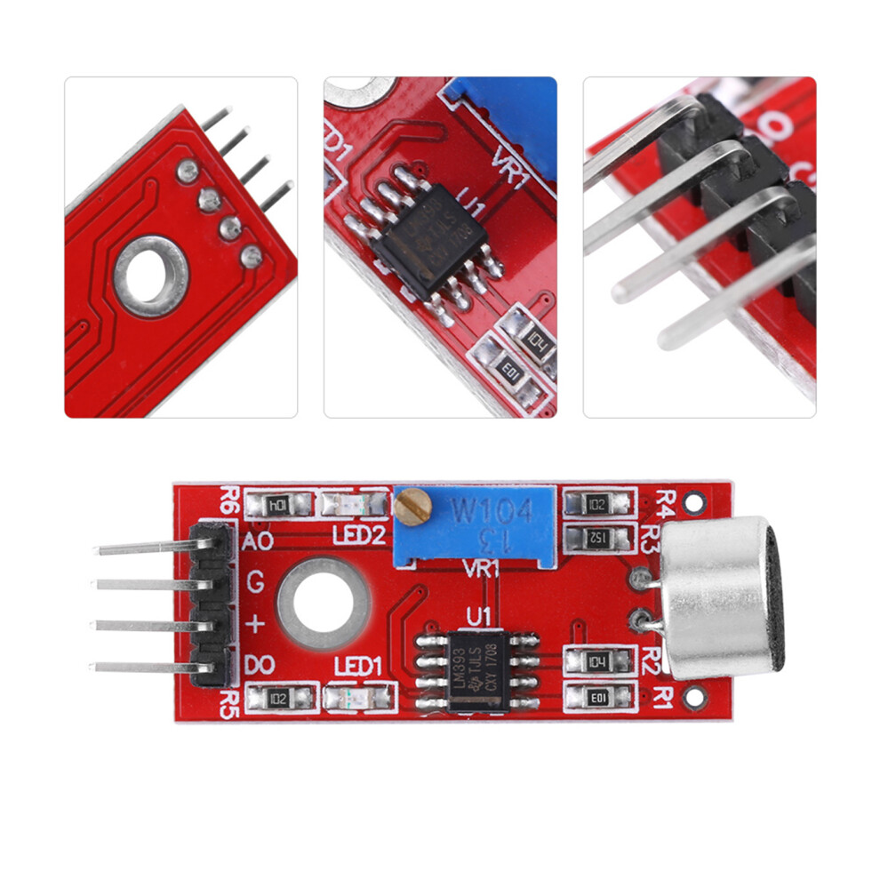 Mic Audio Amplifier: 20Db Gain Low Noise 3.3V/5V Power Supply 8301362977248