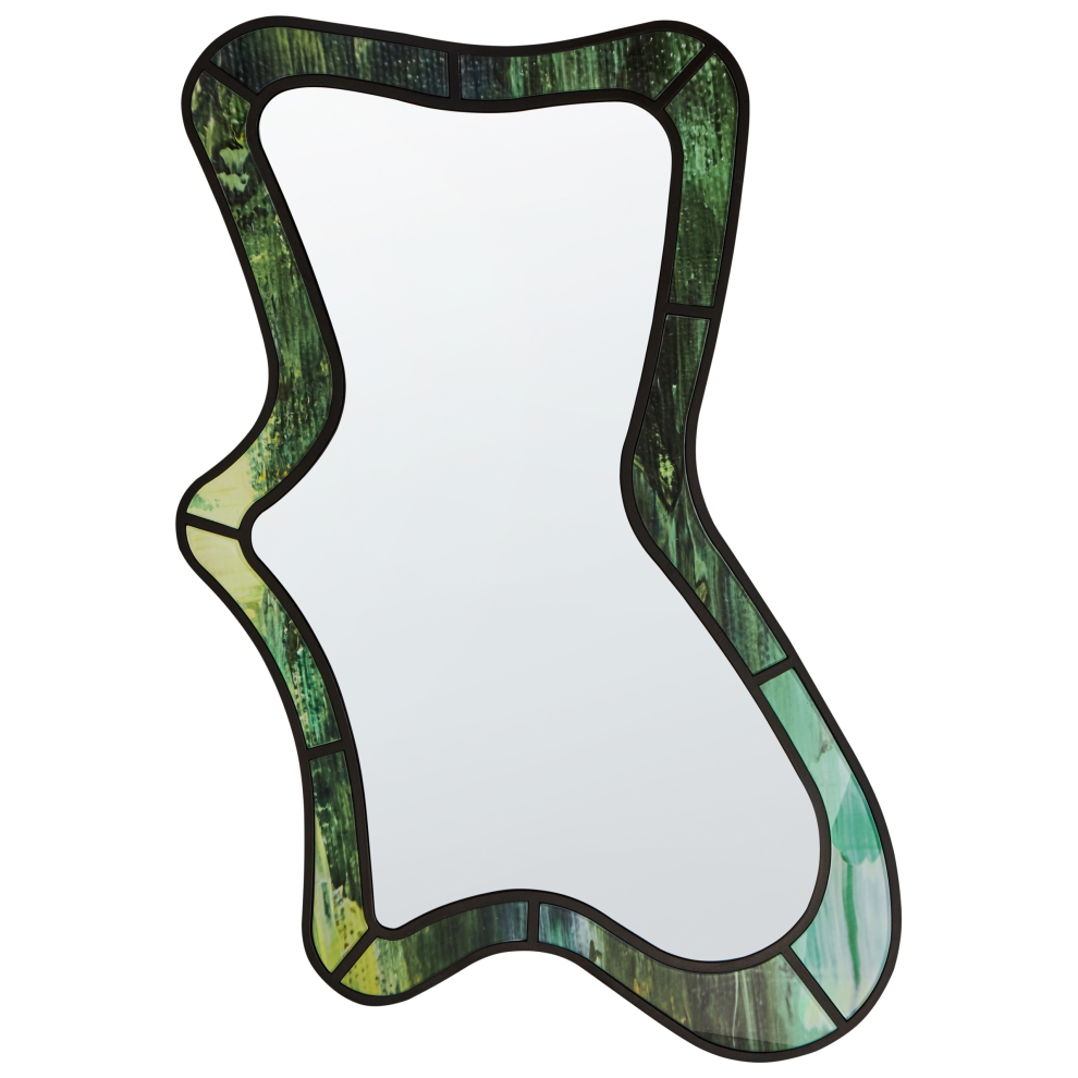 Wall Mirror CERVILLE 60 cm 98 cm Green-image-OPC-PJ59WQ9-NEW