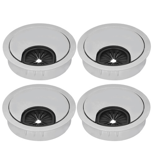 4 Set Schreibtisch Kabel Draht Tülle PC Computer