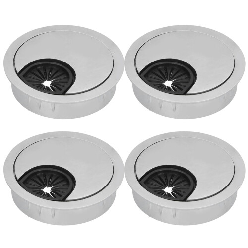4 Set Schreibtisch Kabel Draht Tülle PC Computer 2