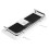 ABS Shower Rod Storage Shelf with Drip Tray Practical Bathroom Organizer 5