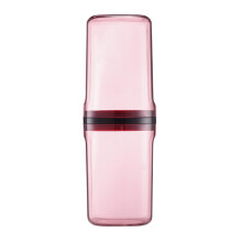 Toothbrush Travel Cup Case & Covers Portable Travel Holder Detachable Toothpaste Storage Case Red