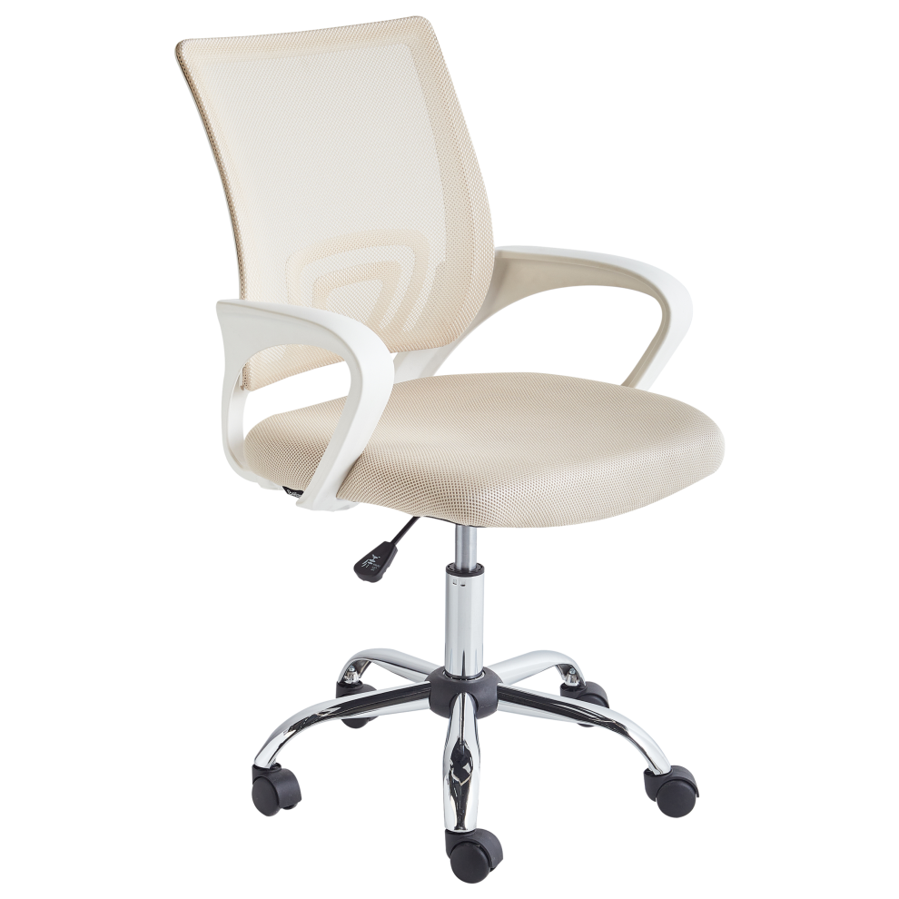Beliani Office Chair Solid Beige