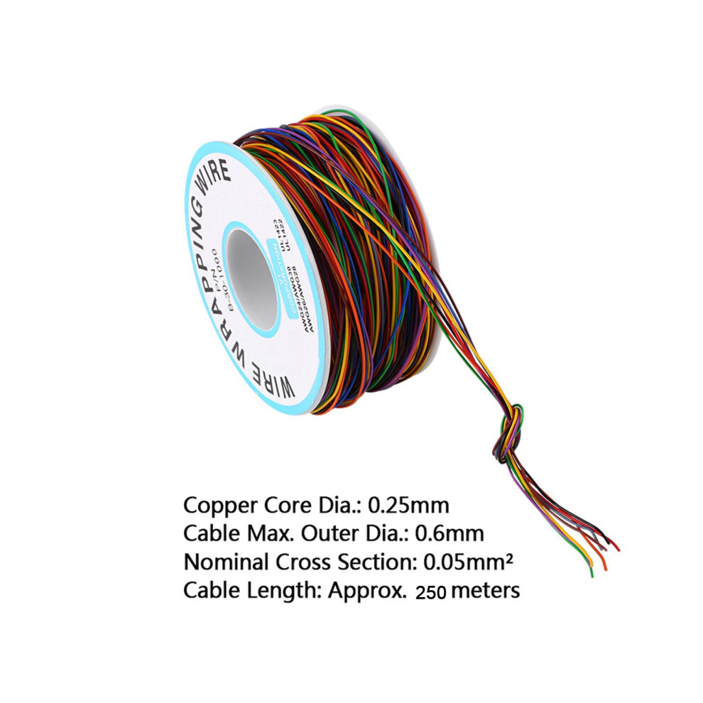 250M 8-Wire Test Cable With Tin-Plated Copper 0.55Mm Diameter 5021362977958