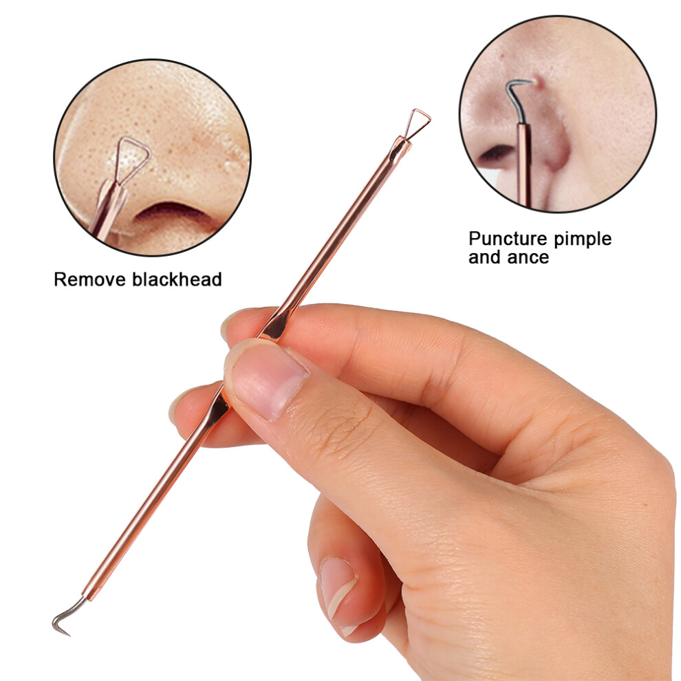 4PCS Blackhead Removal Tool Set Stainless Steel Acne Pimple Pore Cleaner