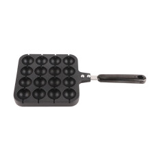 16 Holes Takoyaki Grill Pan Aluminum Non-stick, Black, 35x15.5 cm