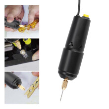 Mini Portable USB Electric Drill 5V 18W with 3 Bits in Black