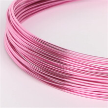 Aluminum Wire Bendable Sculpting Wire For Craft 1.5mm Diameter 50m Length Pink