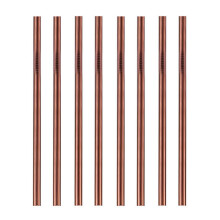 Pailles droites pour gobelets de toutes tailles, pailles extra larges en acier inoxydable, solution de boisson écologique, avec goupillon de