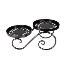Metall-Pflanzenständer für drinnen und draußen, robuster Blumentopfhalter aus Eisen mit rostbeständiger Beschichtung, Präsentationsständer für