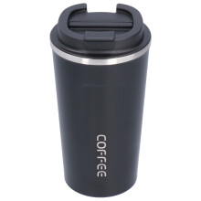 Caneca térmica de viagem em aço inoxidável com isolamento a vácuo, perfeita para bebidas quentes e frias, à prova de vazamentos e prática para