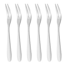 Vielseitige Mini-Edelstahlgabeln, robuste Vorspeisengabeln für Zuhause, Restaurants, Cafés, Bars, Buffets, Hochzeitsfeiern, Premium-Qualität (6