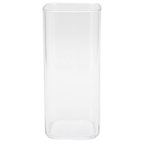 Copos de vidro transparente, copos quadrados que combinam estilo e funcionalidade. 1