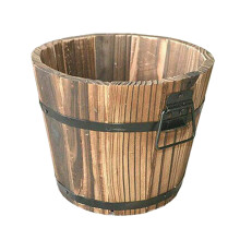 Vaso da fiori da giardino robusto, contenitore versatile per interni ed esterni, struttura in legno massello resistente alle intemperie, fioriera in