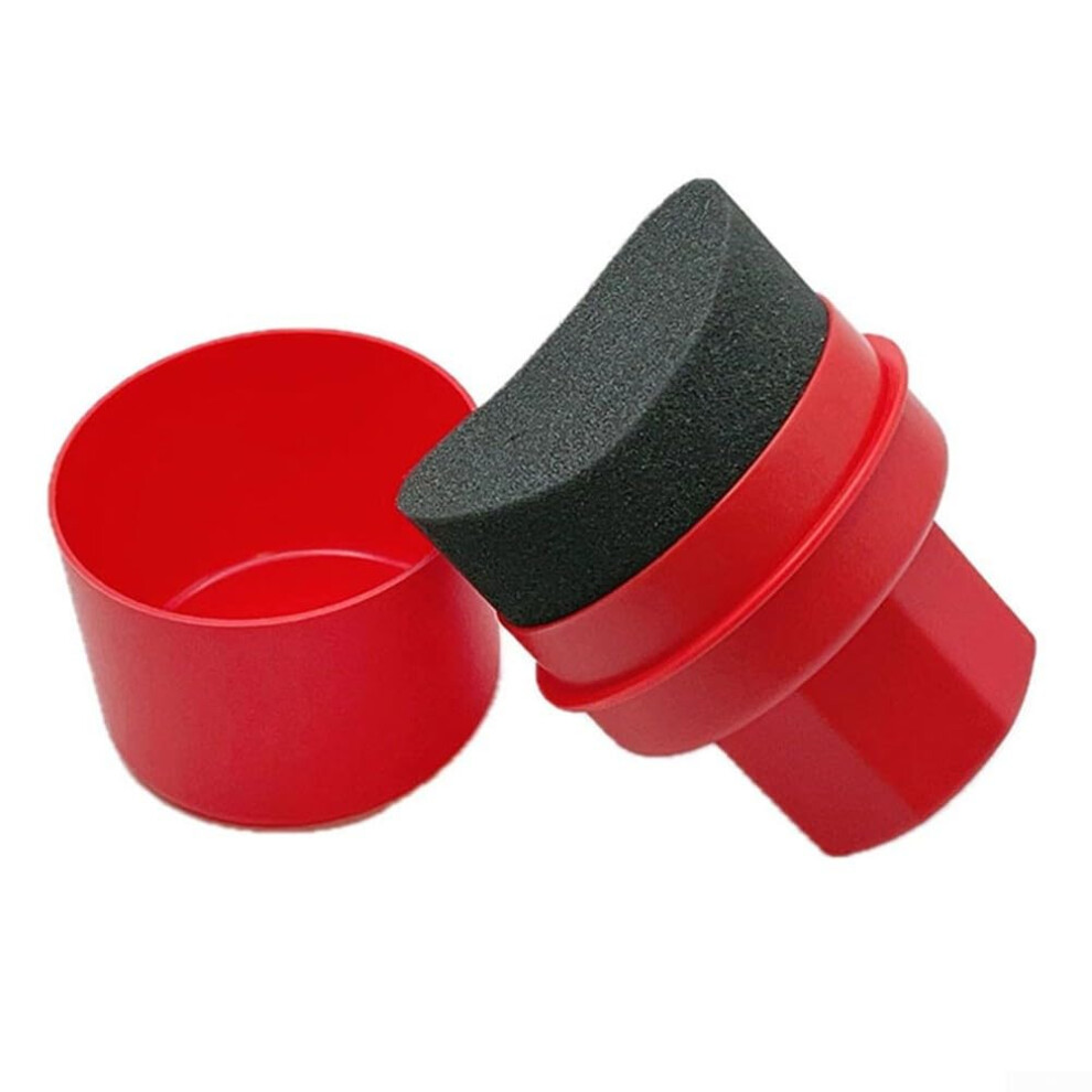 Tire Waxing Sponge Pad For Car Tires, Density Material, Comfortable Grip, Gentle Wax Application, Bending Red 9105992237821