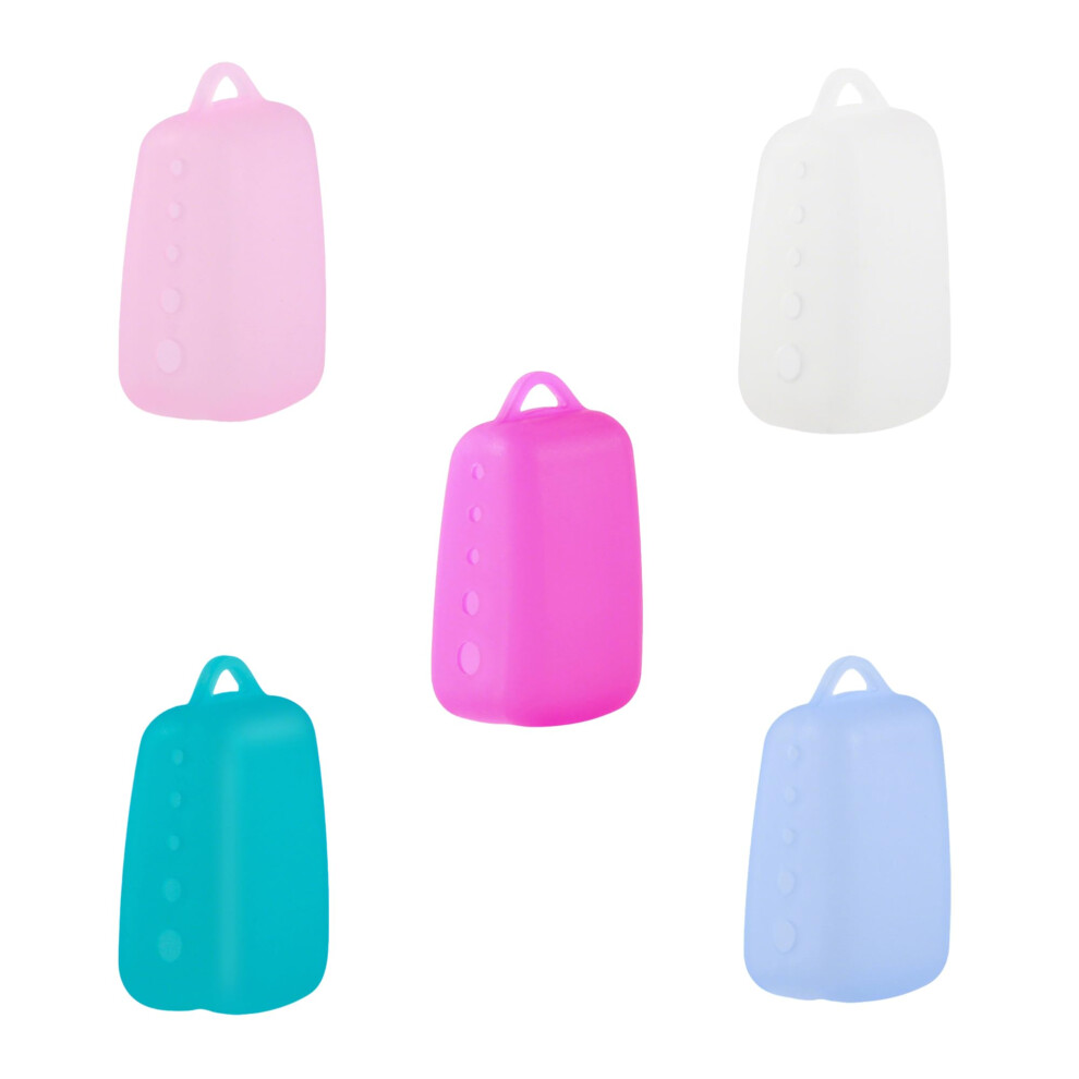 Travel Toothbrush Covers 5 Pack, Portable Silicone Head Cover, Reusable Tooth Brush Cover, Fits Electric Toothbrushes