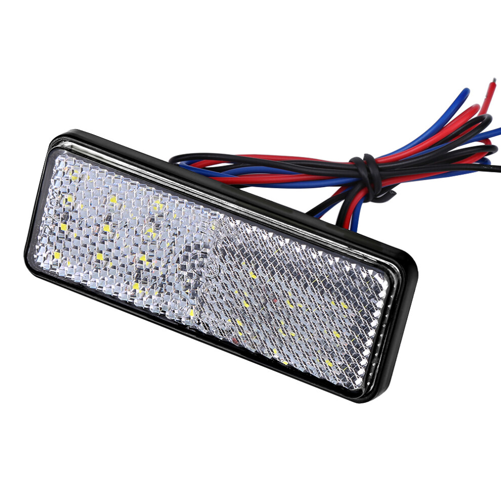 Universal Scooter & Moped Led Tail Brake With Reflector Light/White 8461362983516