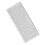 Compact White 78 Keys USB Wired Keyboard Ultra Thin for PC & Notebook 14