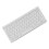 Compact White 78 Keys USB Wired Keyboard Ultra Thin for PC & Notebook 4