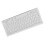 Compact White 78 Keys USB Wired Keyboard Ultra Thin for PC & Notebook 11