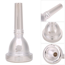 12C Silver Trombone Mouthpiece for Alto Brass Instrument Easy to Use 1.25 Inch