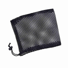 Schwarze Nylon-Netz-Golfbälle- Tasche, Größe M, Stauraum für 25 Bälle