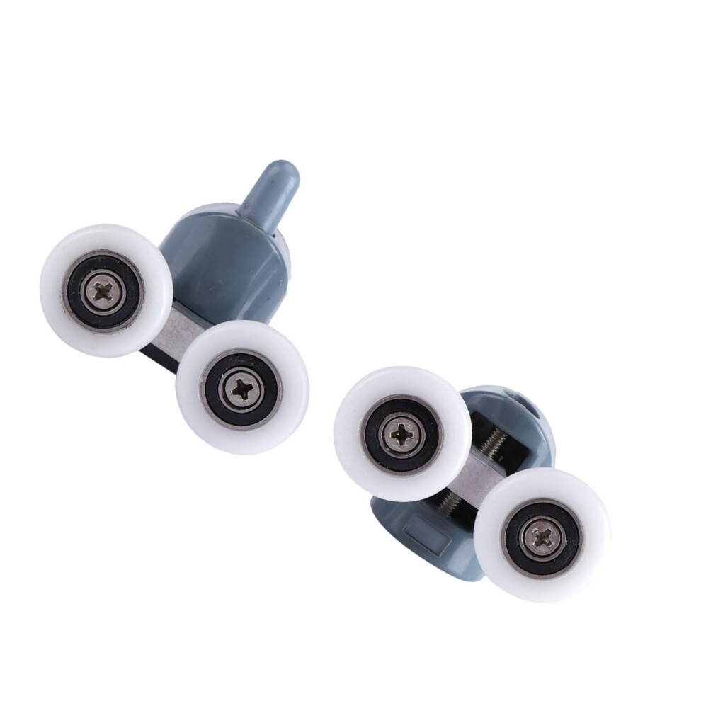 Quiet Sliding Twin Roller Set For 5Mm/6Mm Glass Shower & Steam Cabins 4941362986846