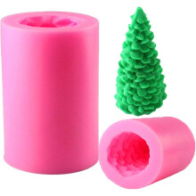 Weihnachtsbaum-Kerzenform, lebensmittelechtes Silikon, wiederverwendbar und antihaftbeschichtet, tolles Geschenk für DIY-Fans, leicht zu reinigen
