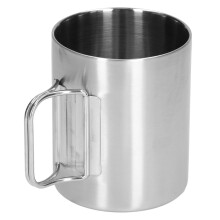 Tazza portatile da esterno, in acciaio inossidabile, dal design ergonomico, con manico pieghevole per una presa comoda, perfetta per escursioni,