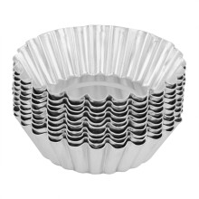 Eierkuchenform aus Aluminium mit nahtlosem Design, wiederverwendbare und langlebige Backförmchen aus Aluminiumlegierung für Mini-Kuchen, Torten und