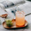 Τεχνητή διακόσμηση μούρων εμπνευσμένη από διαφανές γυαλί καράφα νερού κομοδίνο 6