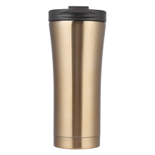 Migliora la tua esperienza con le bevande: tazza termica da viaggio in acciaio inossidabile dorato, con isolamento sottovuoto, mantiene le bevande