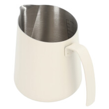Jarra para espumar leche con acero inoxidable anticorrosión, boquilla cónica y marcas de graduación precisas para los amantes del arte latte.