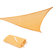 Atmungsaktives Sonnensegel mit UV-Schutz, robustes Material, gebogene Kanten und D-Ringe aus Edelstahl für Garten, Terrasse, Patio und Pool