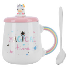 Mug en céramique au design créatif, compatible micro-ondes et lave-vaisselle, adorable mug de voyage avec anse confortable, grande capacité,