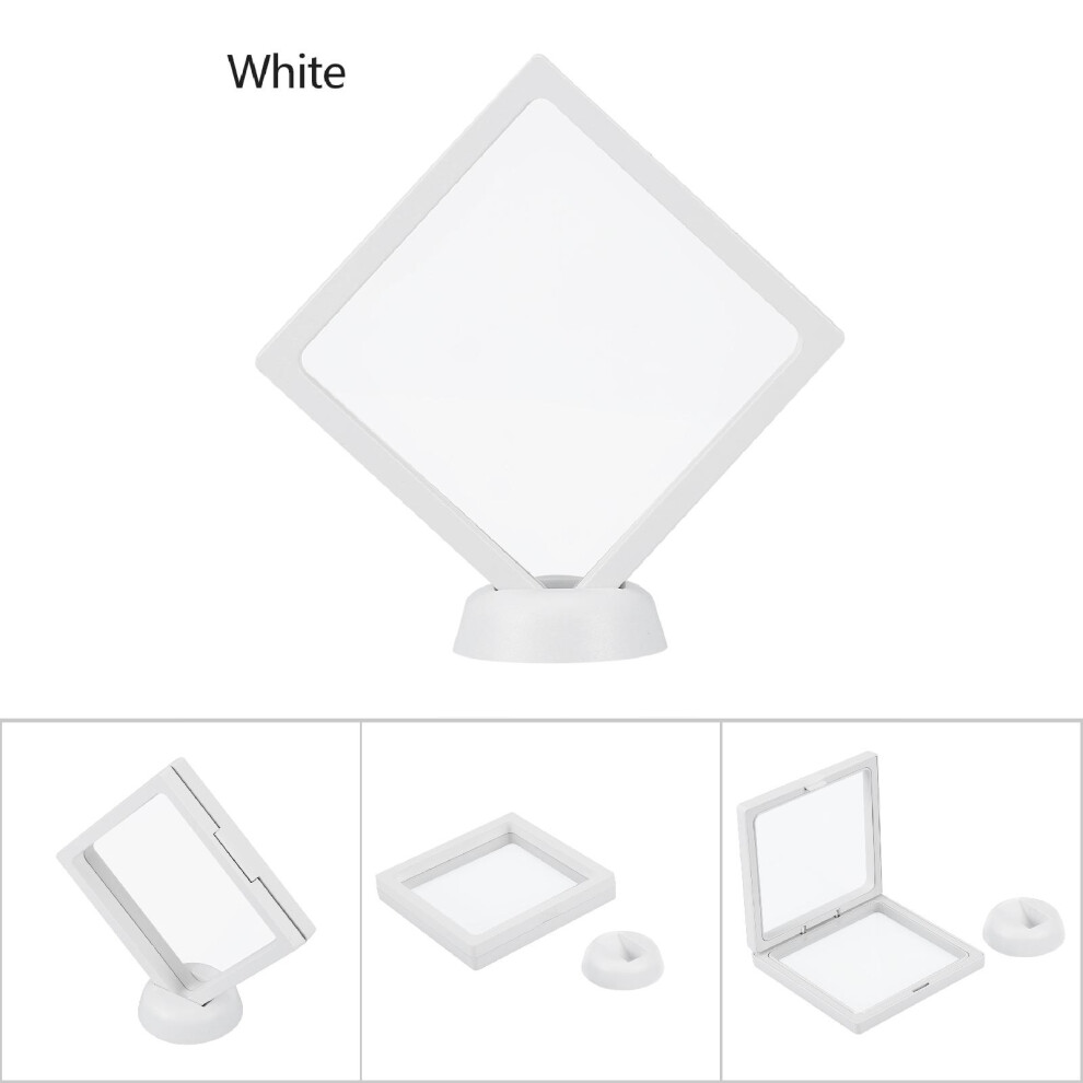 White Acrylic Nail Art Display Stand Frame for Tips Rack 7x4.2 inch