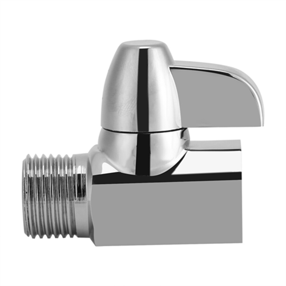 Universal G1/2'' Brass Chrome T-Shaped 3-Way Shower Diverter Valve 5001362989359