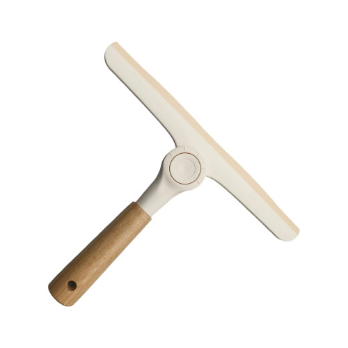 Soft rubber reeling T-shaped glass wiper-Beige