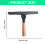 Soft rubber reeling T-shaped glass wiper-Beige 5