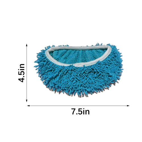 Washable Mop Replacement Pads Reusable Mop Refills-Dark Gray 2