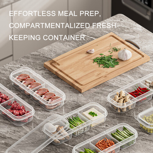 Divided Food Container Dishwasher Safe Stacking Box-1 1