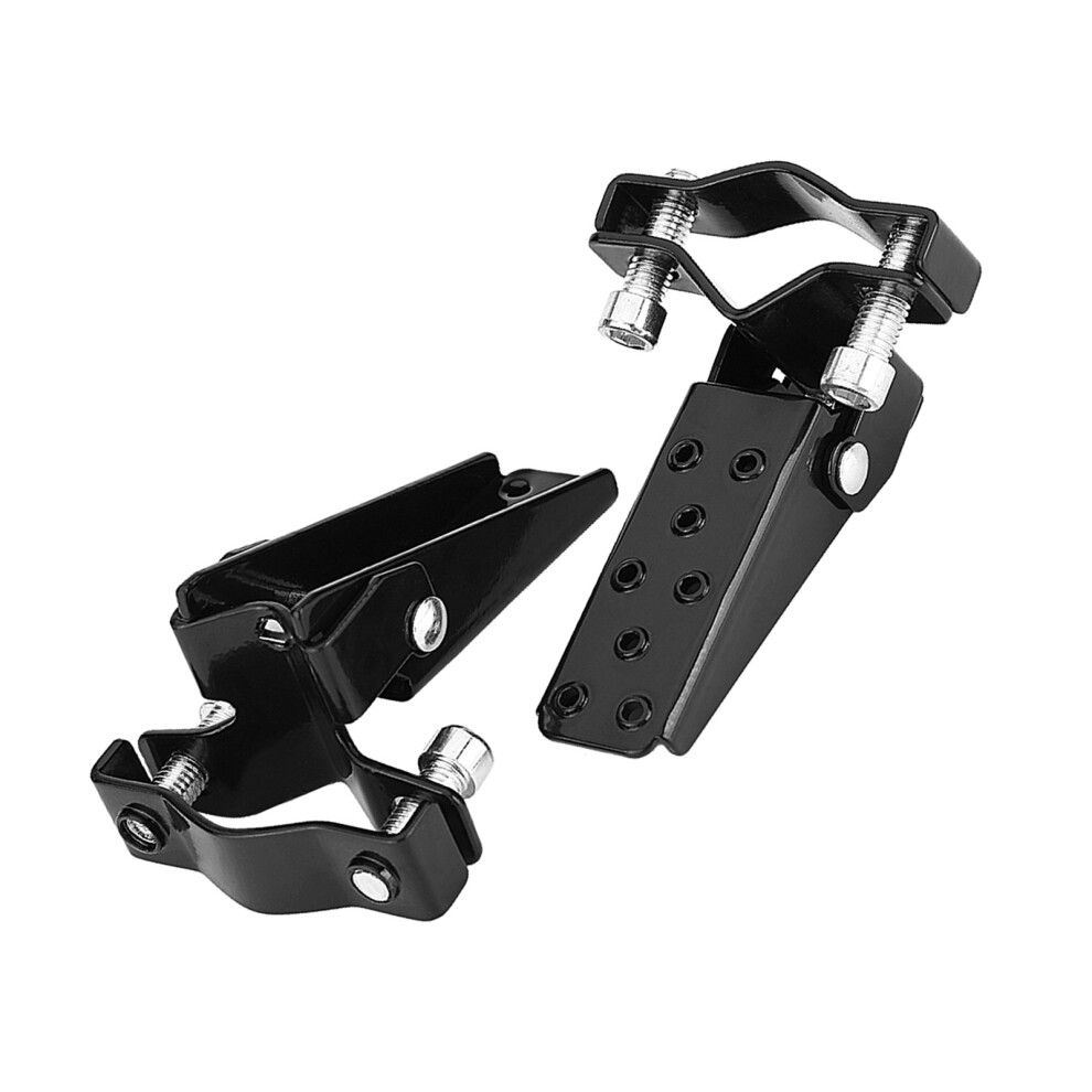 Metal Motorcycle Foot Pegs Durable Bike Rest Pedals For Motorbike Cruiser Black 4921362990135